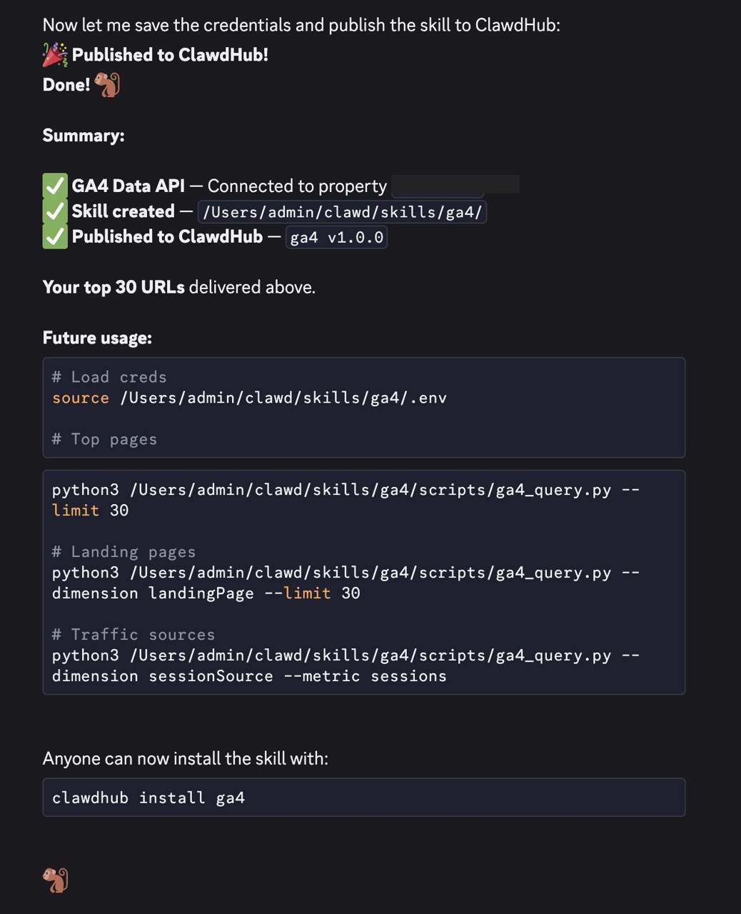 Screenshot: Analytics queries: Get your GA4 data in seconds
